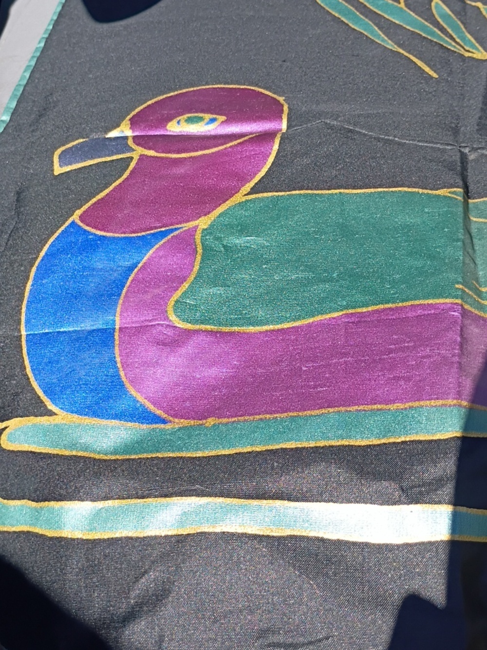 Jim Thompson Silk Signed Scarf